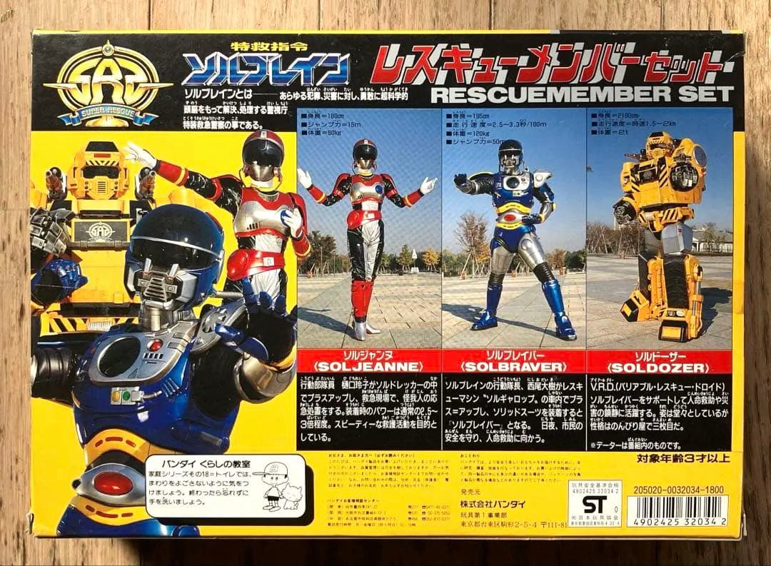 特急指令　ソルブレイン　 レスキューメンバーセット　開封品　1991年製　日本製