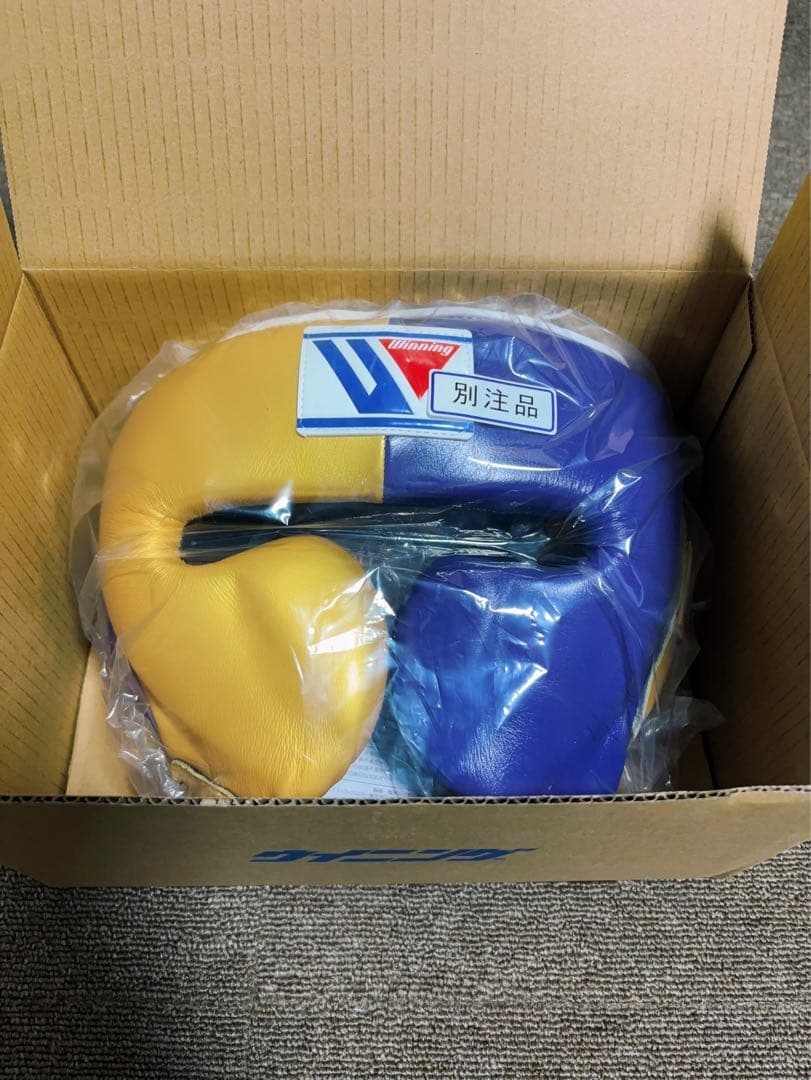 winning ウイニング　ヘッドギア　ゴールド　パープル　別注品
