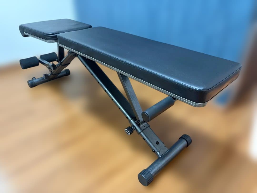 4WAYアジャスタブルベンチ 耐荷重500kg 折りたたみ可