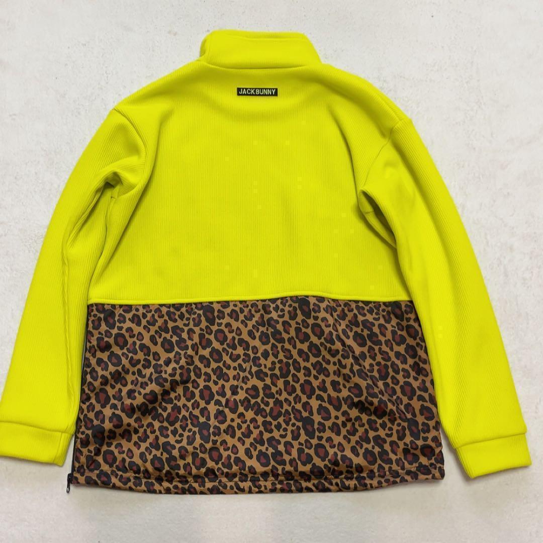 極美品　ジャックバニー　レオパード　ヒョウ　モックネック　中綿　イエロー　M