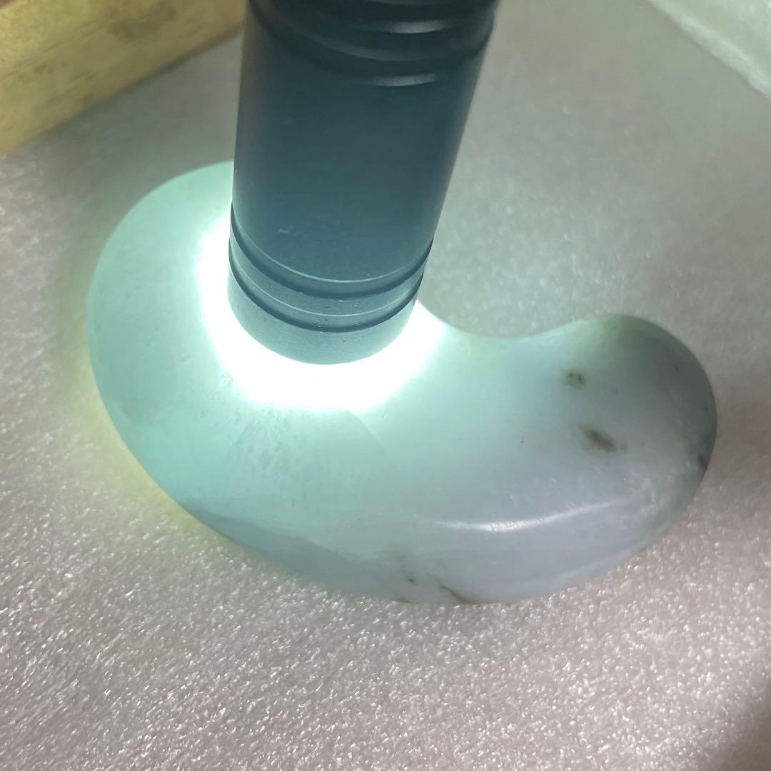 姫川　青翡翠　勾玉　44.5g