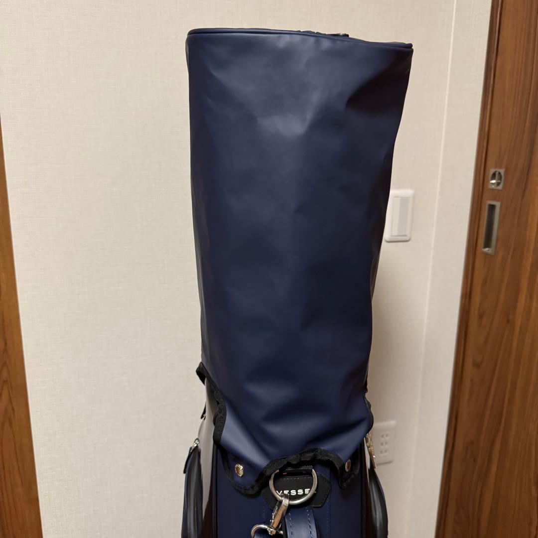 最終値下げ！【中古美品】VESSEL LUX 7 JP ネイビー キャディバッグ