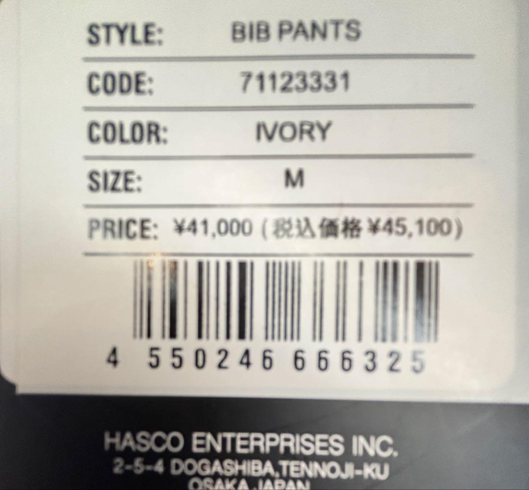 SCAPE POW JK&BIB PANTS Mサイズ新品