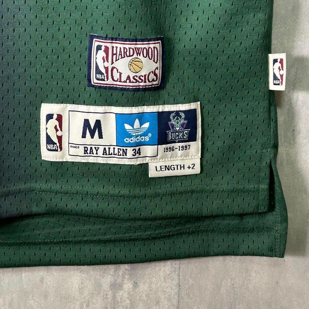 希少 公式 adidas NBA BUCKS レイアレン ユニフォーム 34番