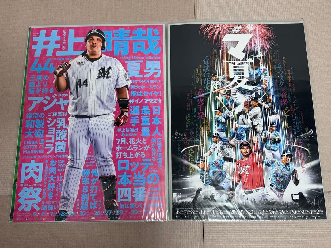 千葉ロッテマリーンズ ポスター14枚 ファイル入り