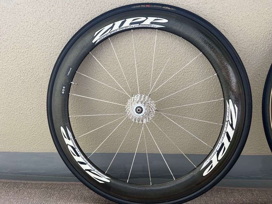 ジップ ZIPP 404 カーボン チューブラー ホイール シマノ 10S リム