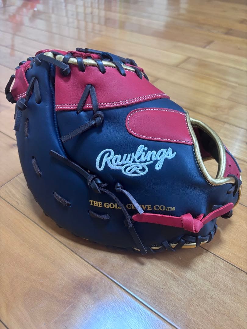 Rawlings 軟式グローブ 赤/黒　一塁手用