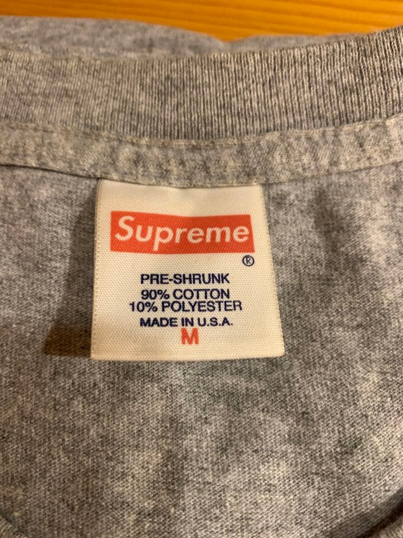 Supreme x ANTIHERO グレー Tシャツ Mサイズ(小さな破れあり