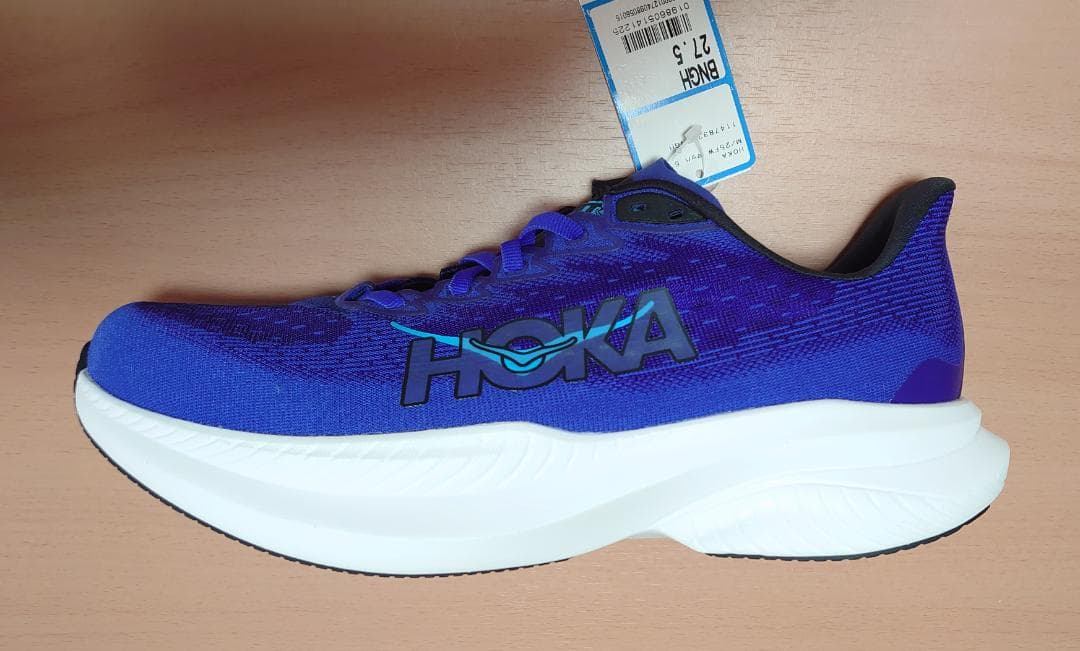 HOKA Mach6 ブラック×ネイビー 27.5cmワイド