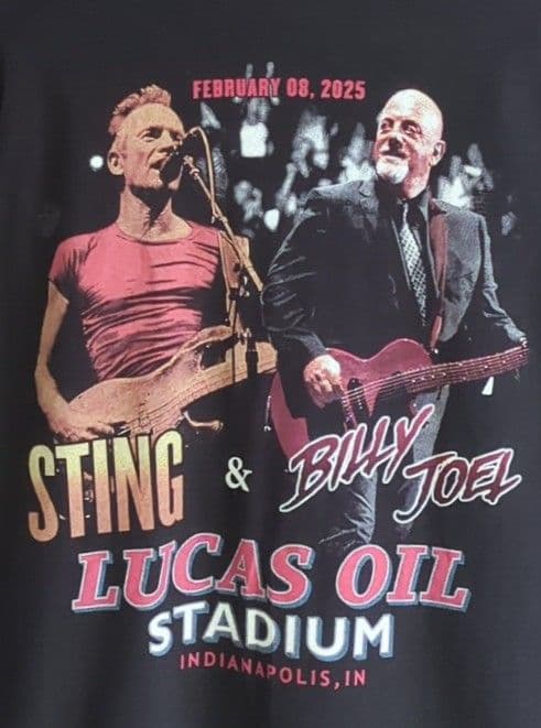 【超希少】ビリー・ジョエル & スティング 2025年共演ライブTシャツ