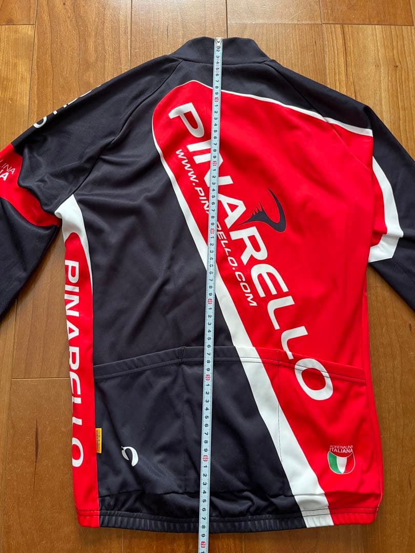 PINARELLO サイクルジャージ 長袖 白/黒/赤