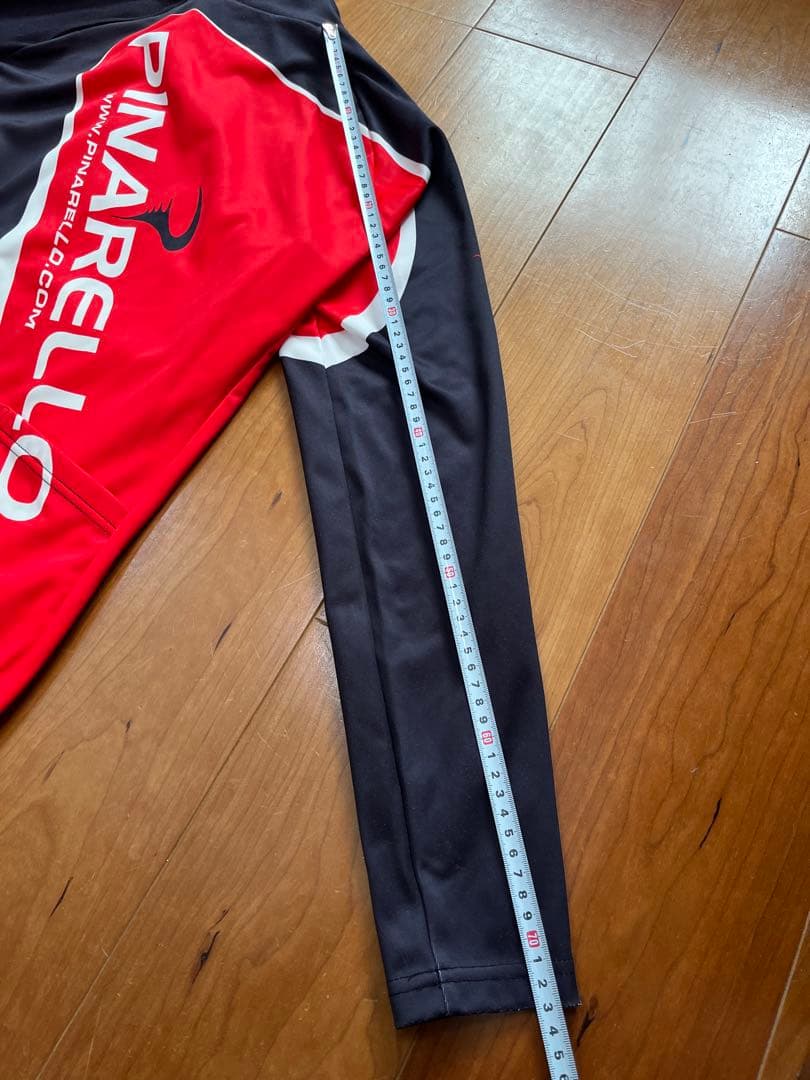 PINARELLO サイクルジャージ 長袖 白/黒/赤