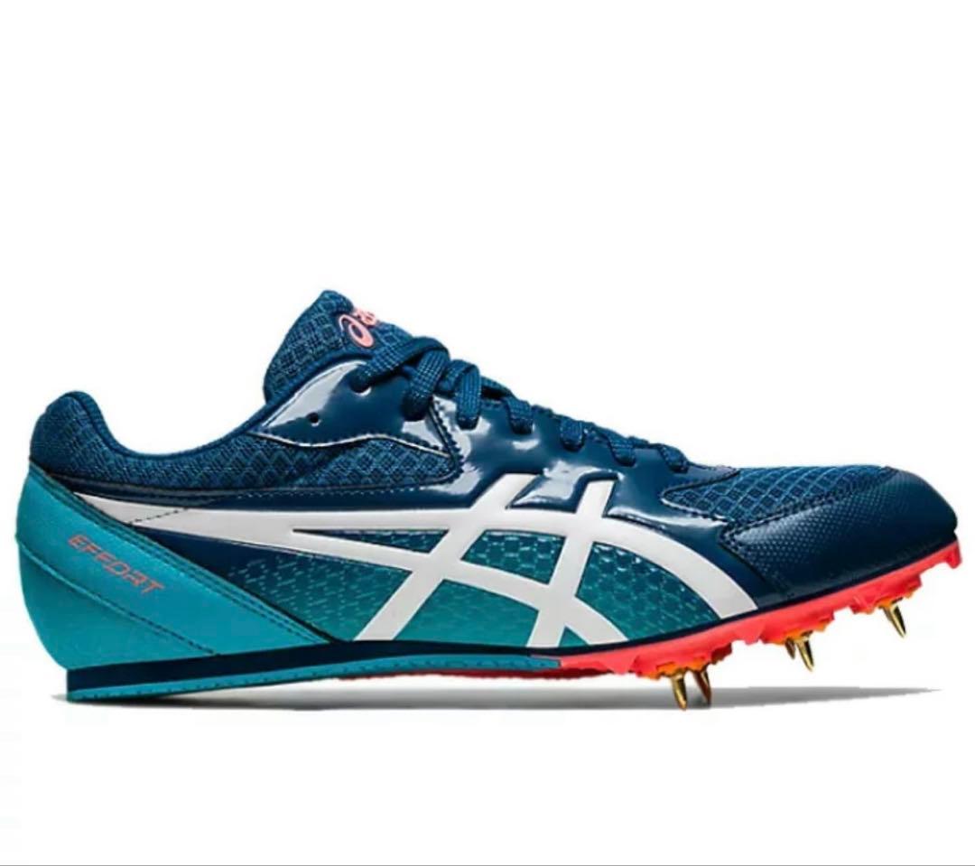新品 asics 陸上競技用スパイクシューズ ネイビー　24.5cm