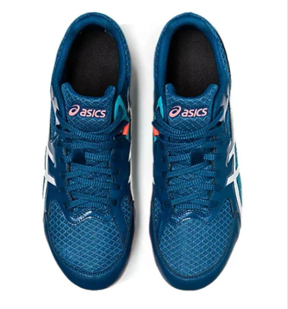 新品 asics 陸上競技用スパイクシューズ ネイビー　24.5cm