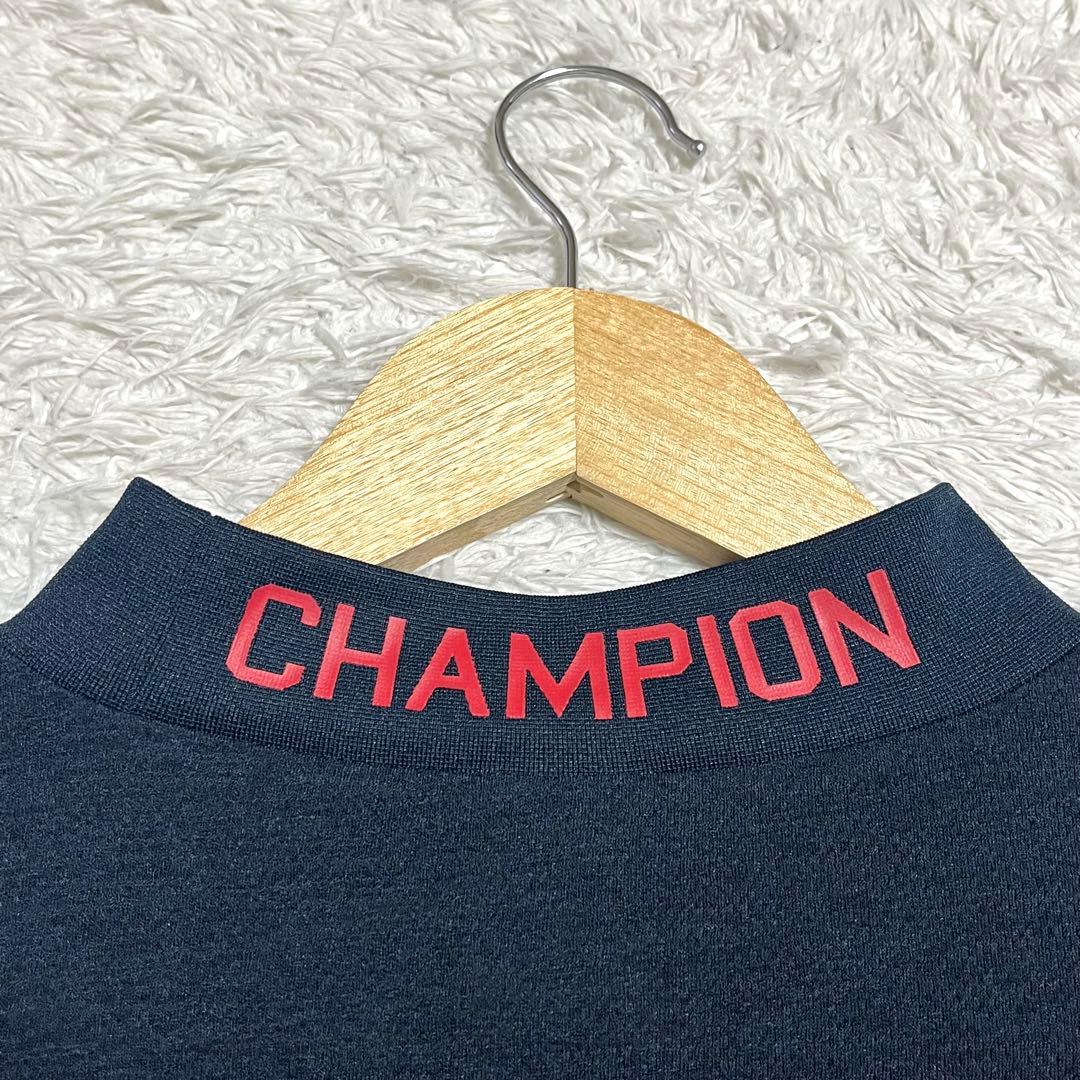 champion チャンピオン モックネック ゴルフウェア メンズ 黒 XL