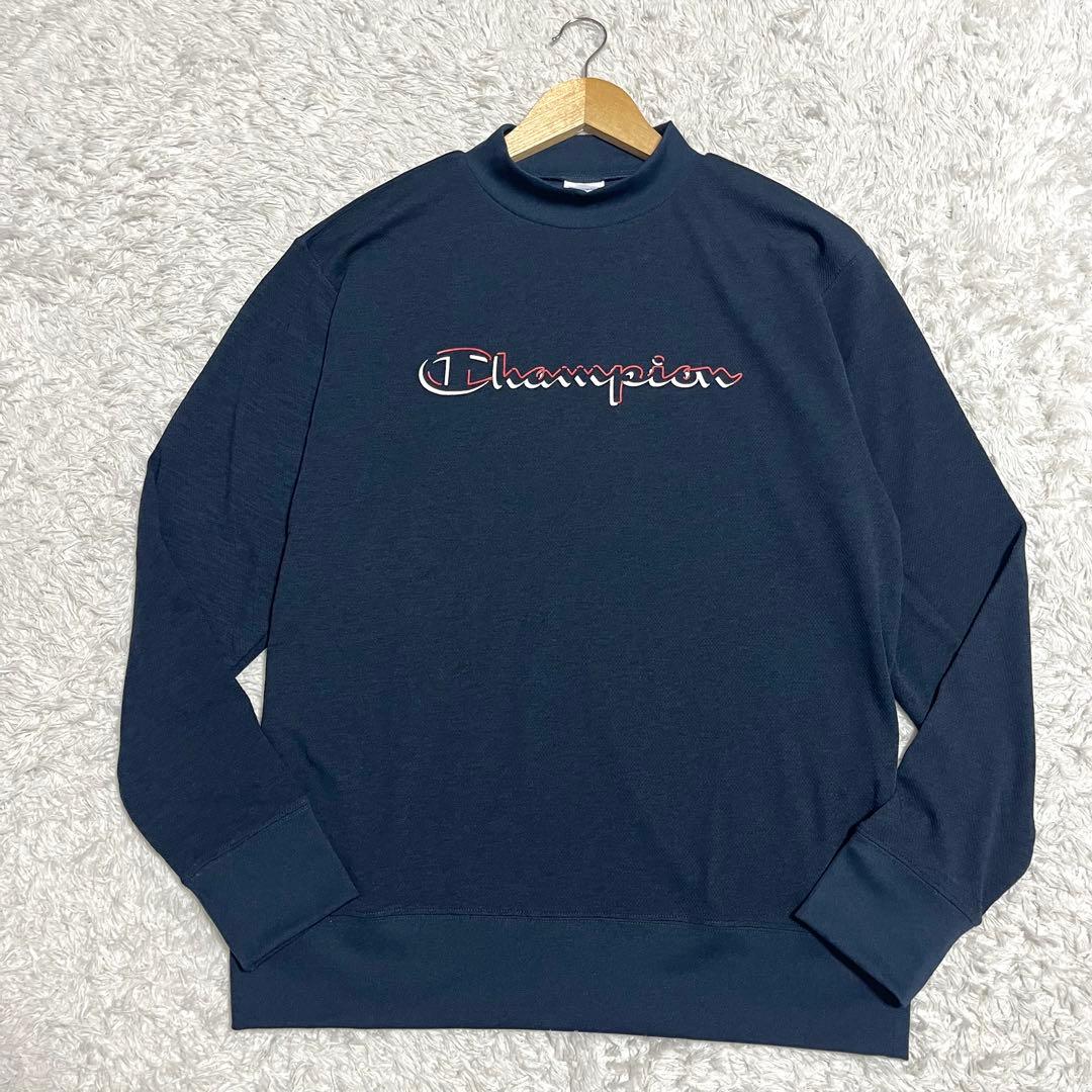champion チャンピオン モックネック ゴルフウェア メンズ 黒 XL