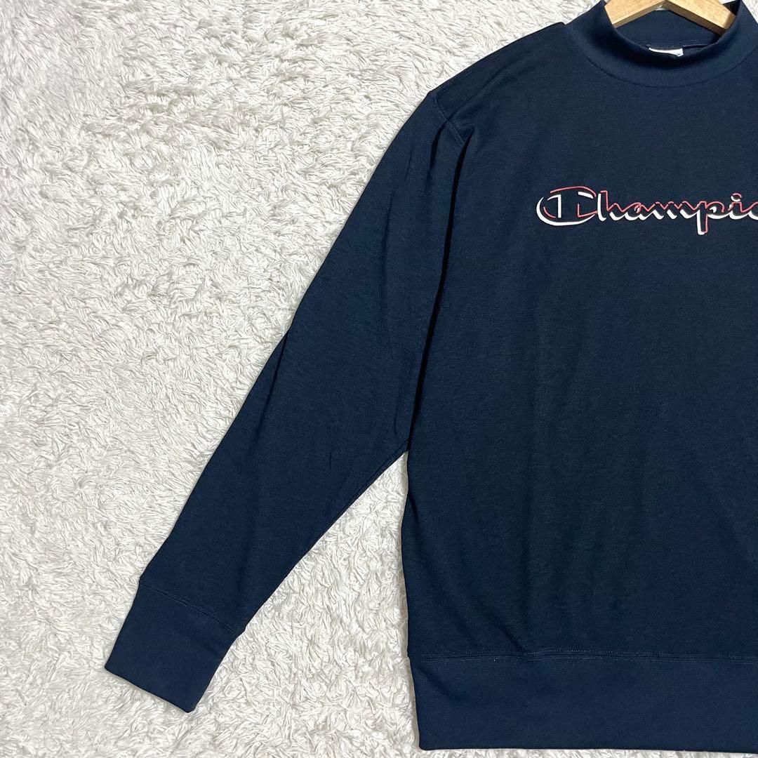champion チャンピオン モックネック ゴルフウェア メンズ 黒 XL