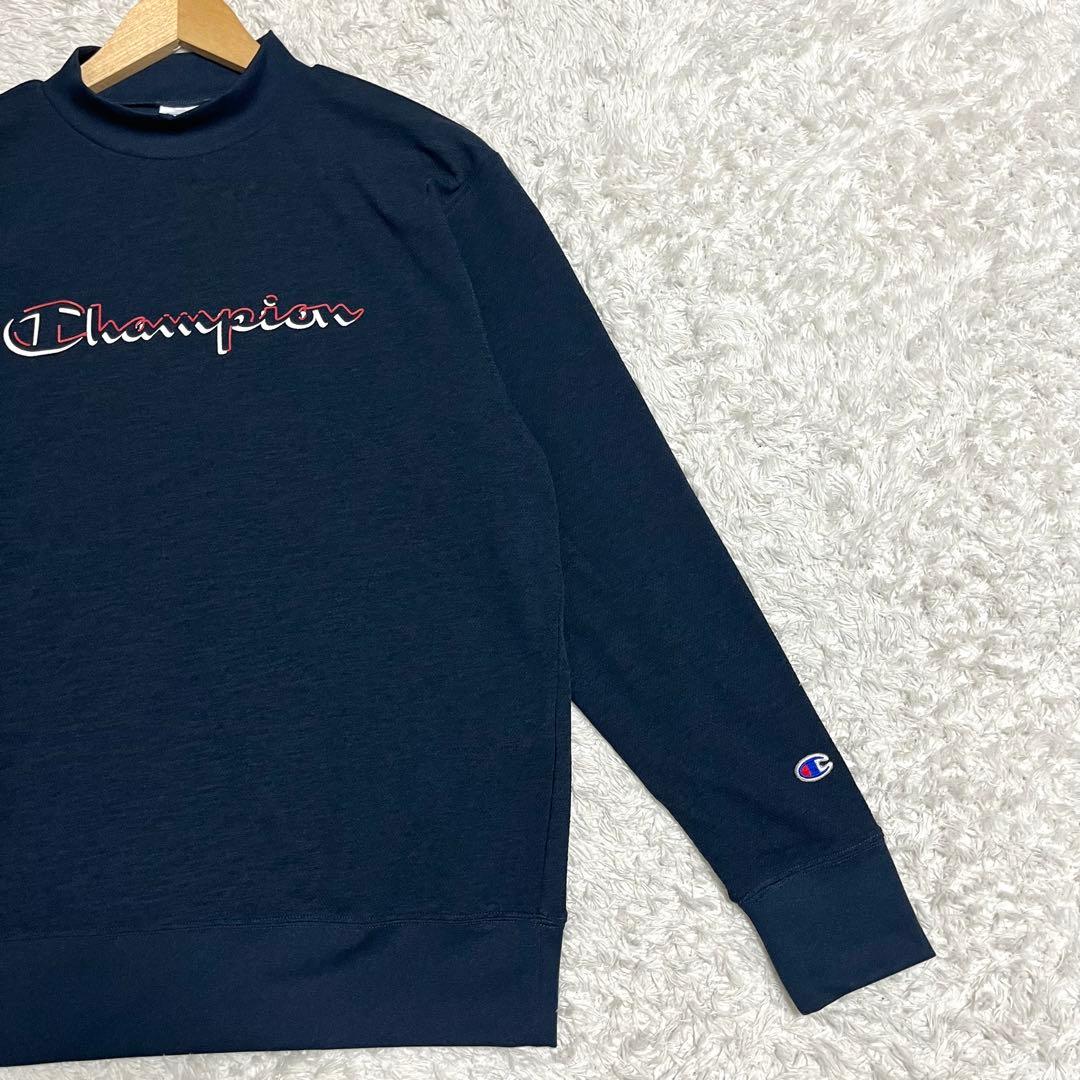 champion チャンピオン モックネック ゴルフウェア メンズ 黒 XL