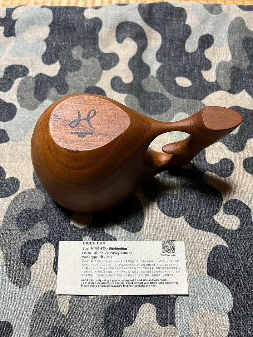 パ*パ様 hokuto59 mogu cup 桑材　Mサイズ　木製マグカップ　ク