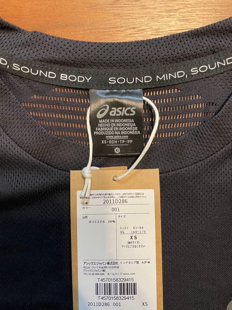 【新品】asics アシックス RUN Tシャツ XS