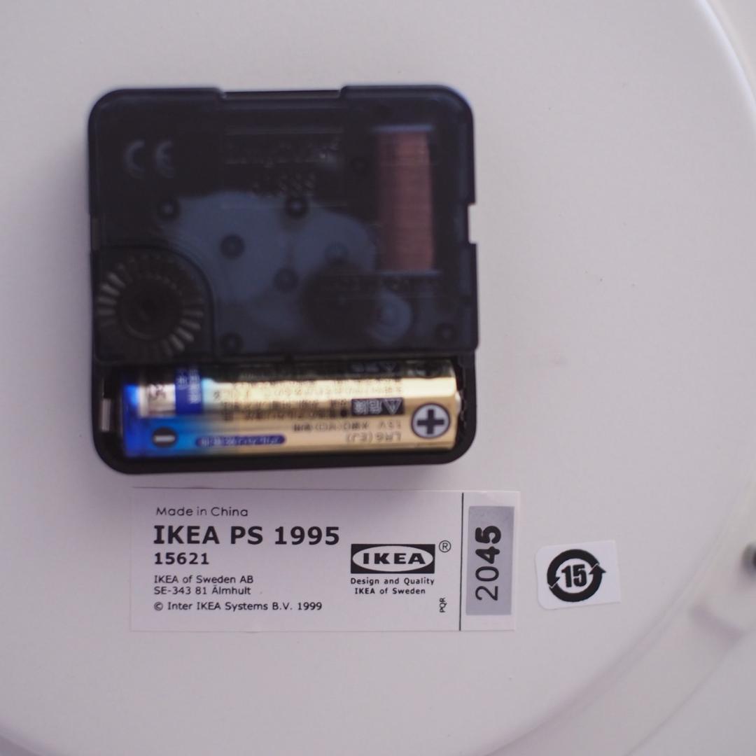 廃盤カラー ikea ps 1995 時計 ホワイト