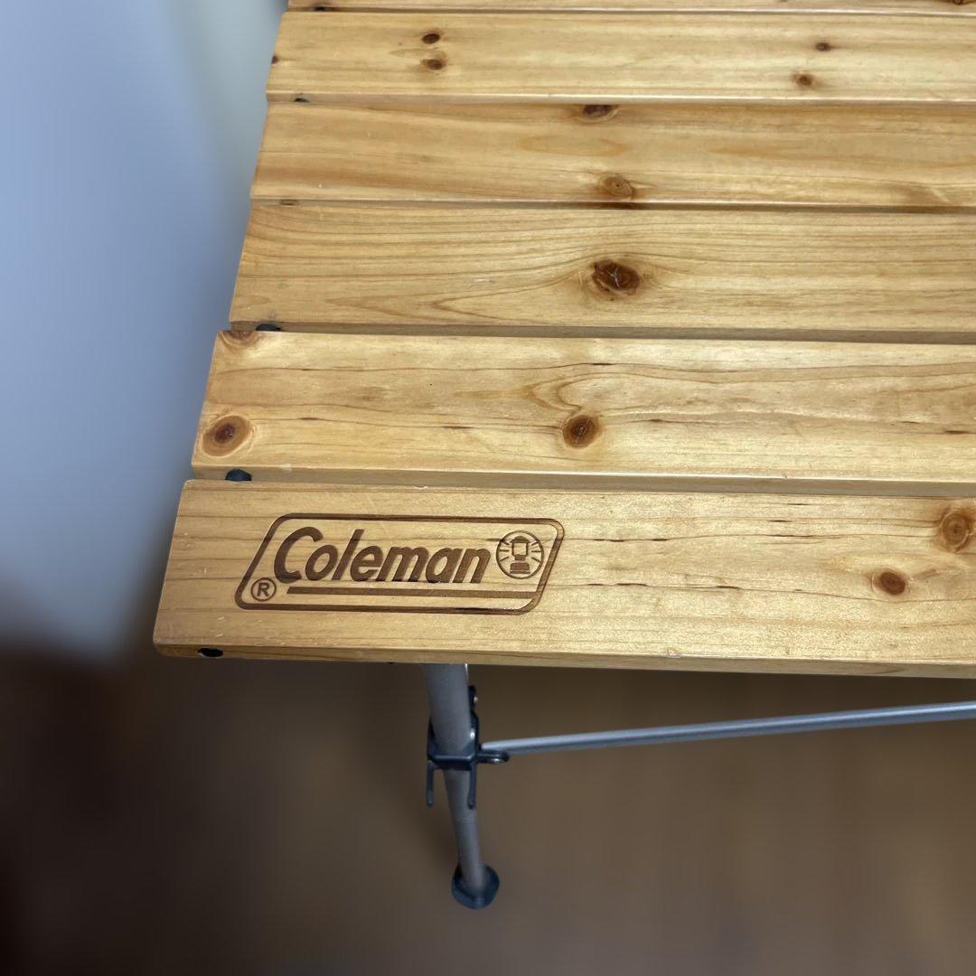 コールマンColemanナチュラルウッドロールテーブル65