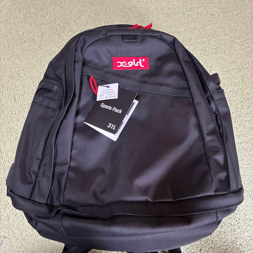 x-girl 黒 リュック New Era バックパック　スポーツ　31L