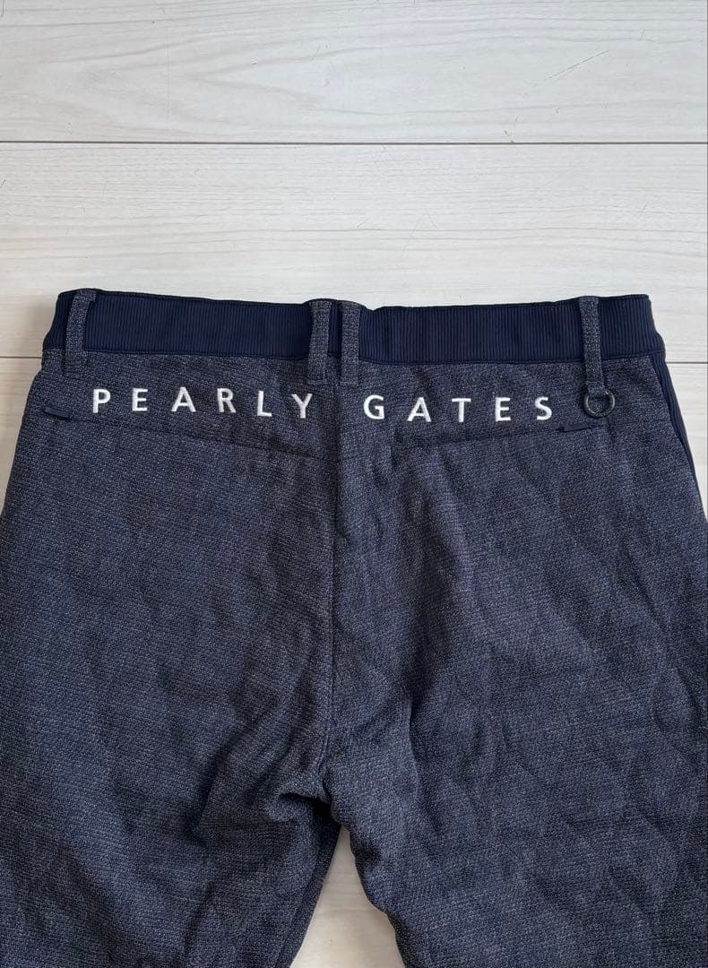 PEARLY GATES ダークグレー テーパードパンツ
