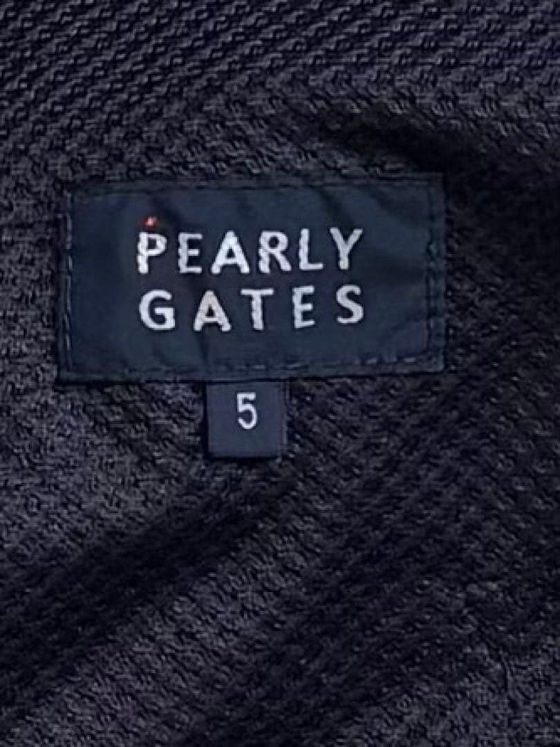 PEARLY GATES ダークグレー テーパードパンツ