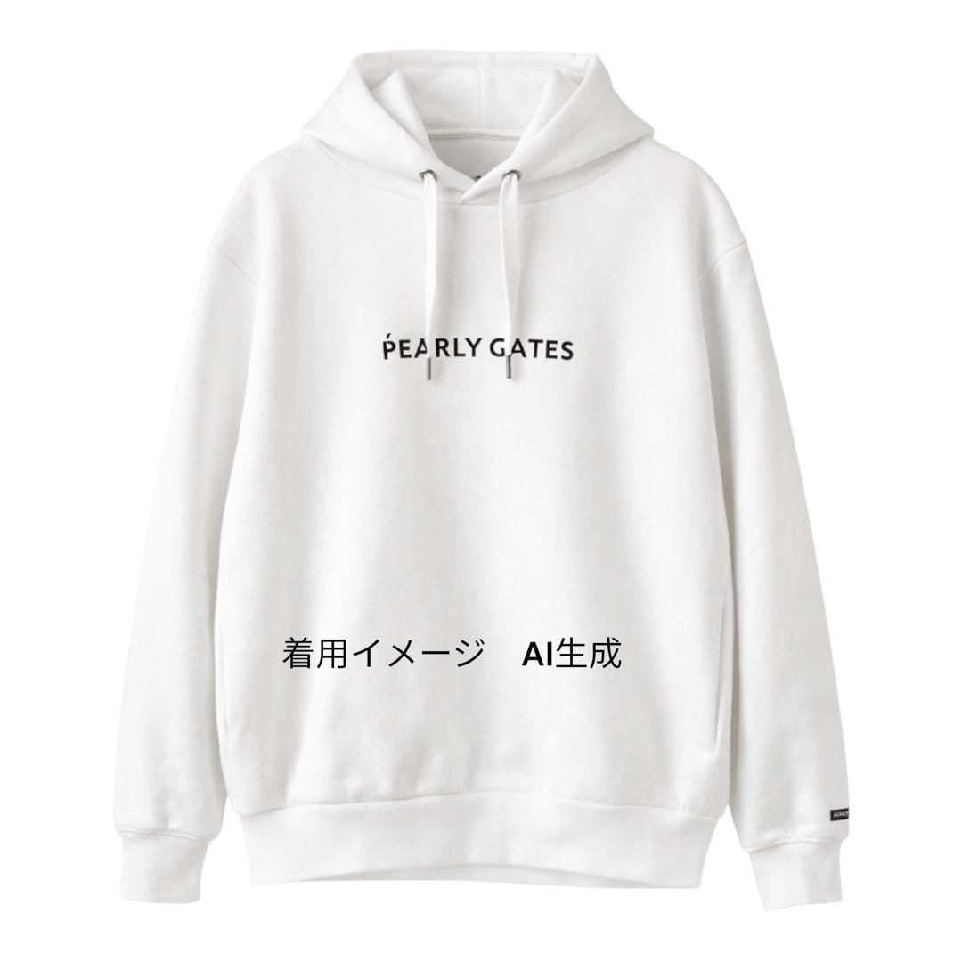 パーリーゲイツ パーカー レディース 裏起毛 白 サイズ2 状態良好 ゴルフ