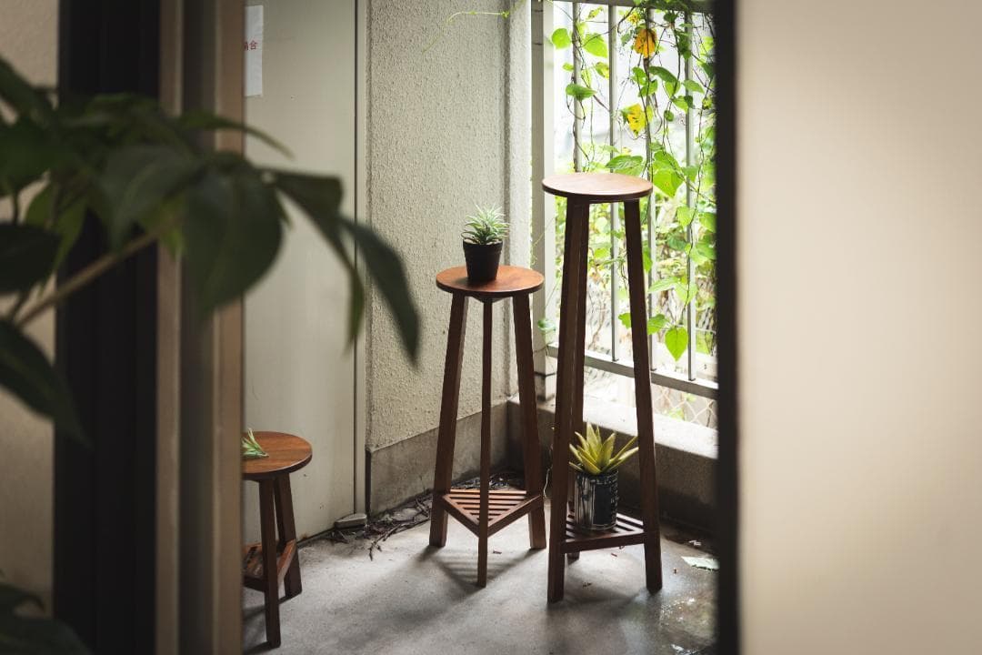 Mサイズ フラワースタンド 室内 木製 観葉植物 GUY-922 N02