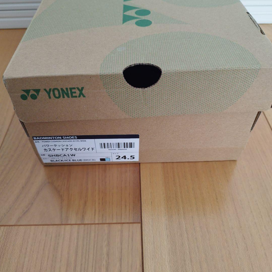 YONEX バドミントンシューズ ワイド ブラック/ターコイズ