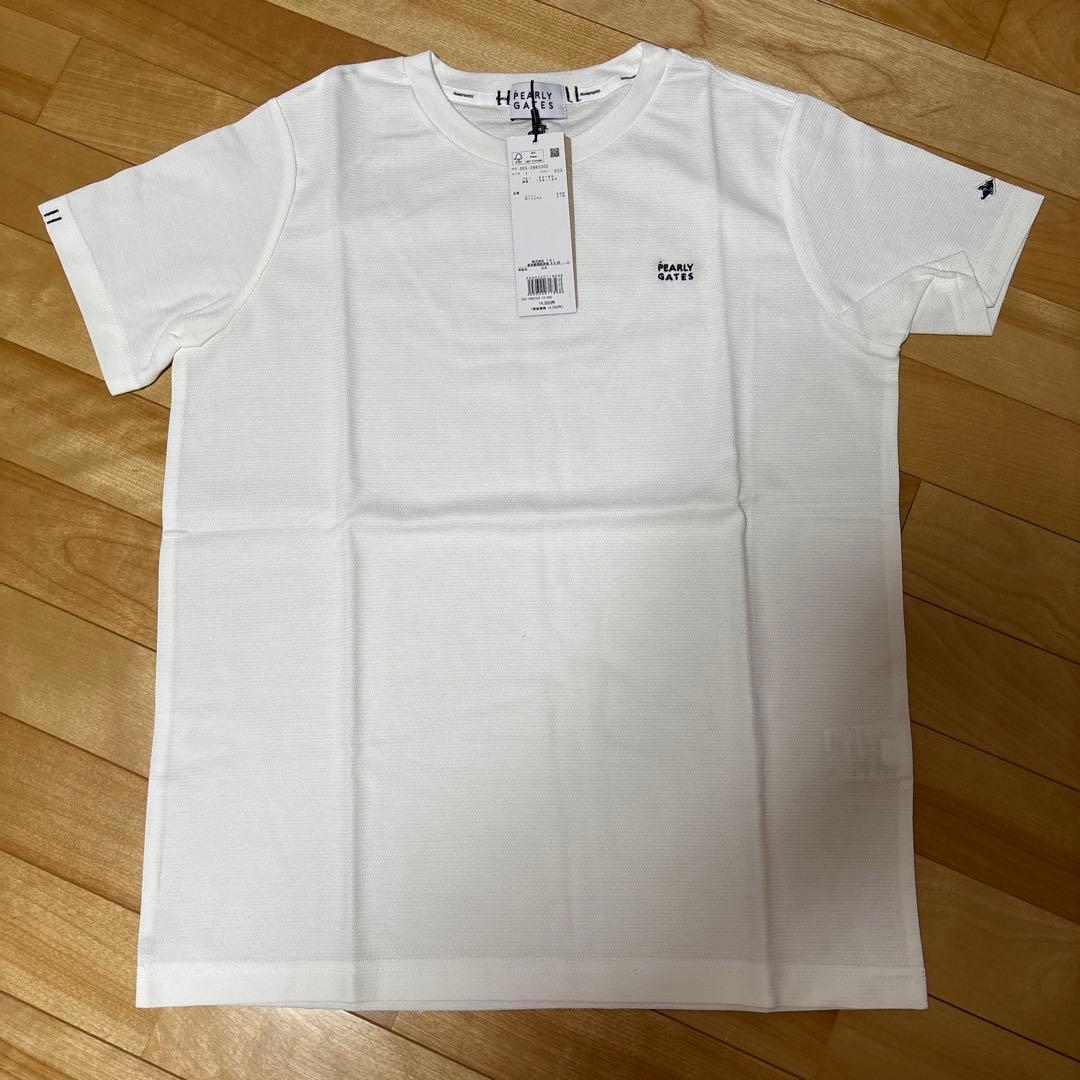 新品未使用　PEARLY GATES　ロゴTシャツ　1　ホワイト
