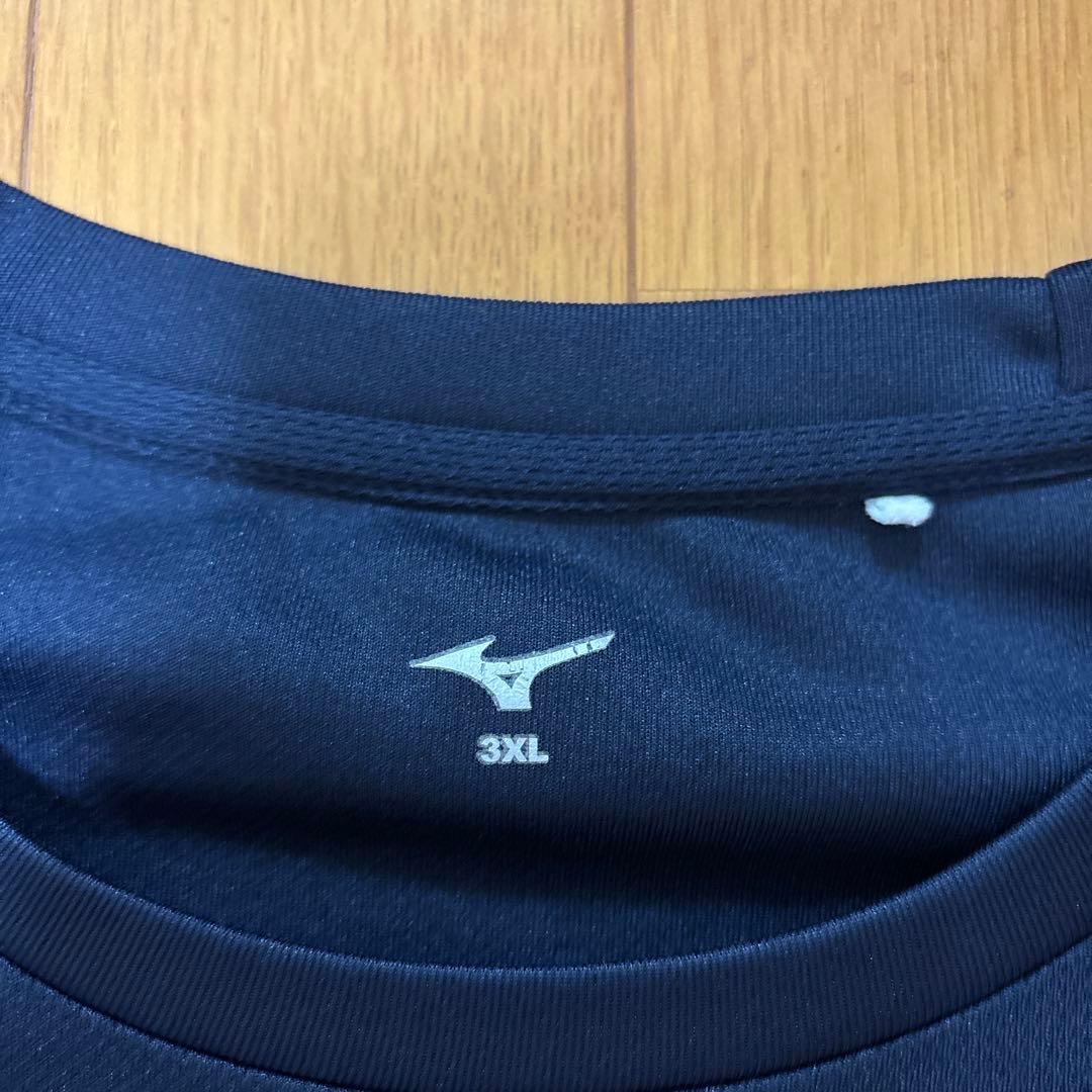 高川学園 バレーボール 練習着Tシャツ 国体 日本一 紺 3XL ミズノ