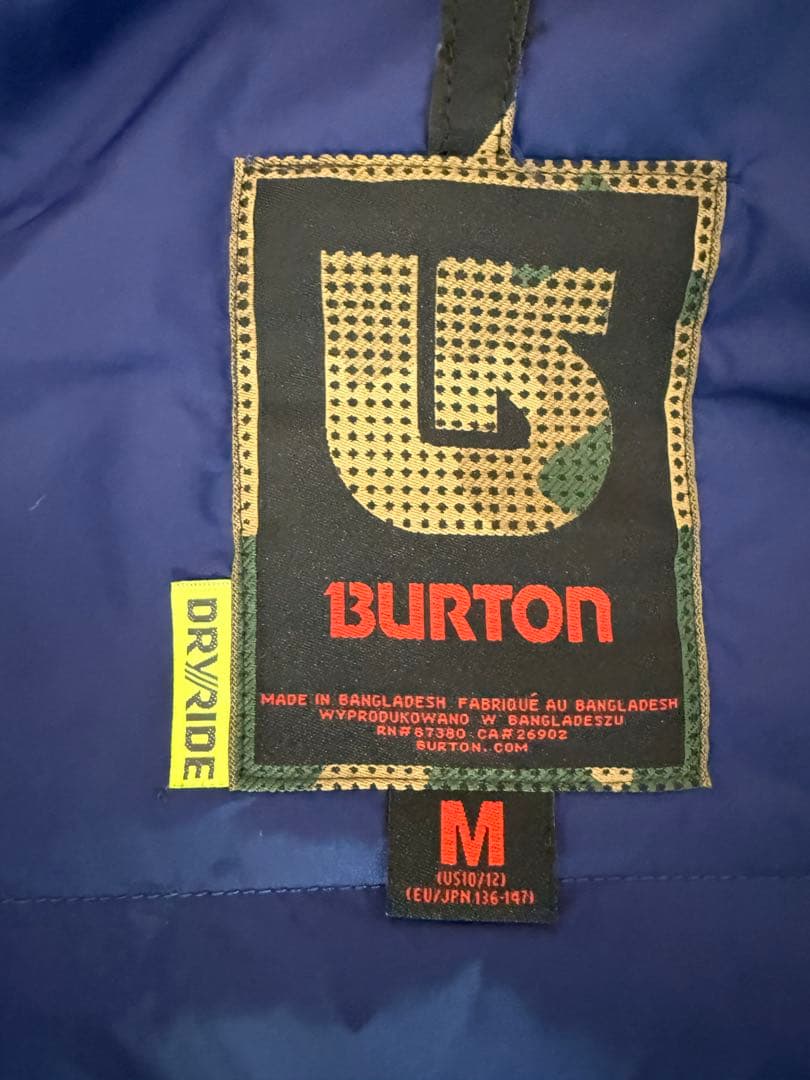 burton Mサイズ子ども用 スノーボードウェア 上下セット