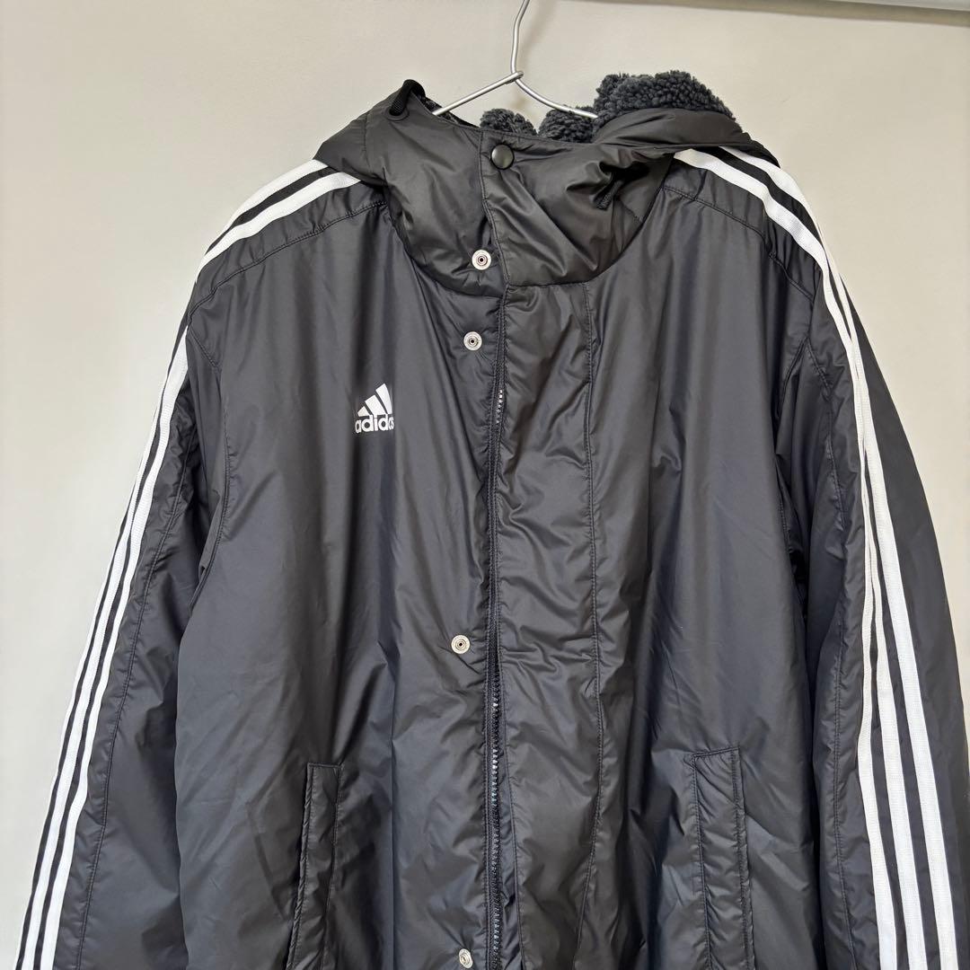 adidas ブラック Mサイズ ベンチコート