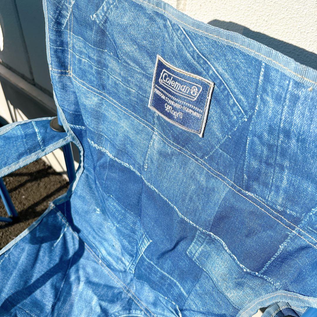 【美品】Coleman デニムブルー 折りたたみチェア 2脚セット