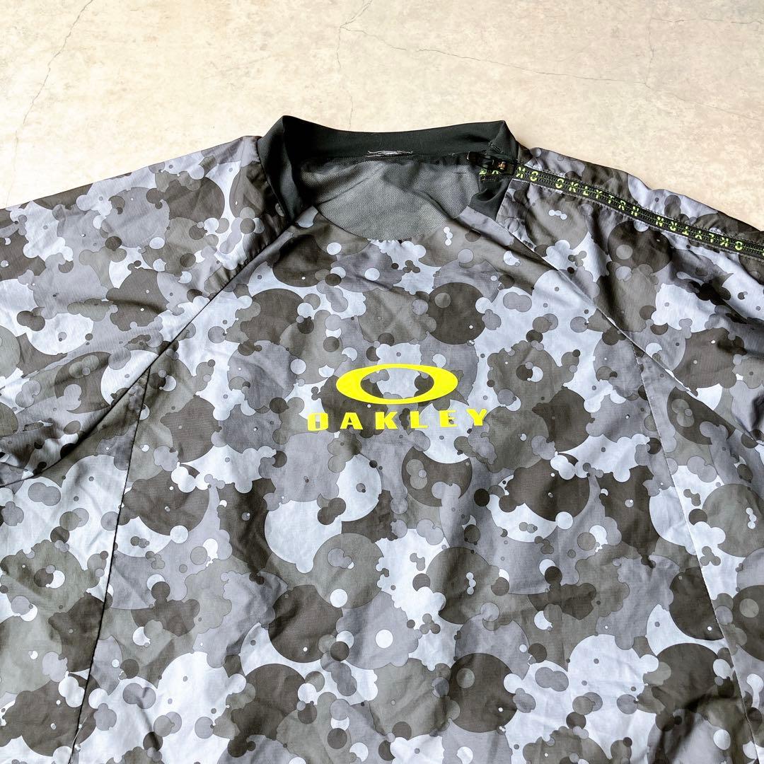00s Y2K OAKLEY カモフラ センターロゴ プルオーバージャケット