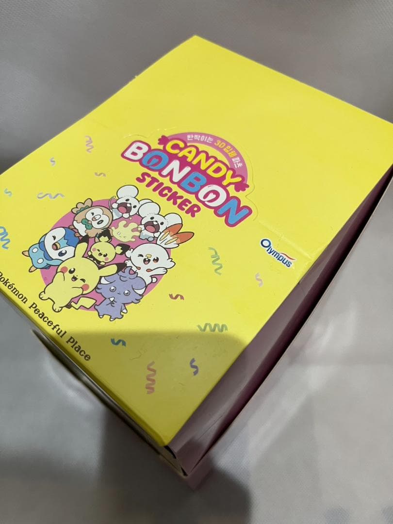 1箱12枚入【日本未発売韓国限定】ポケモン キャンディ ボンボン ステッカー