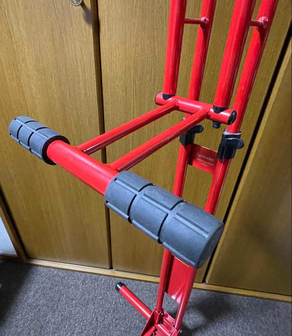 P*n様 サイクルロッカー【クランクストッパースタンド】ペダル固定縦置き自転車ス