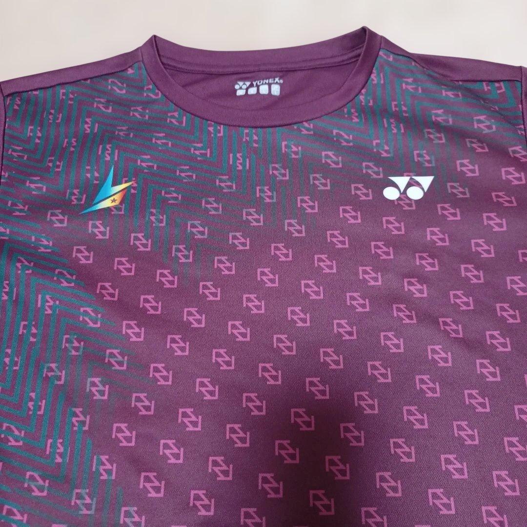 YONEX ゲームシャツ リンダンモデル ユニフォーム 総柄 L 数量限定