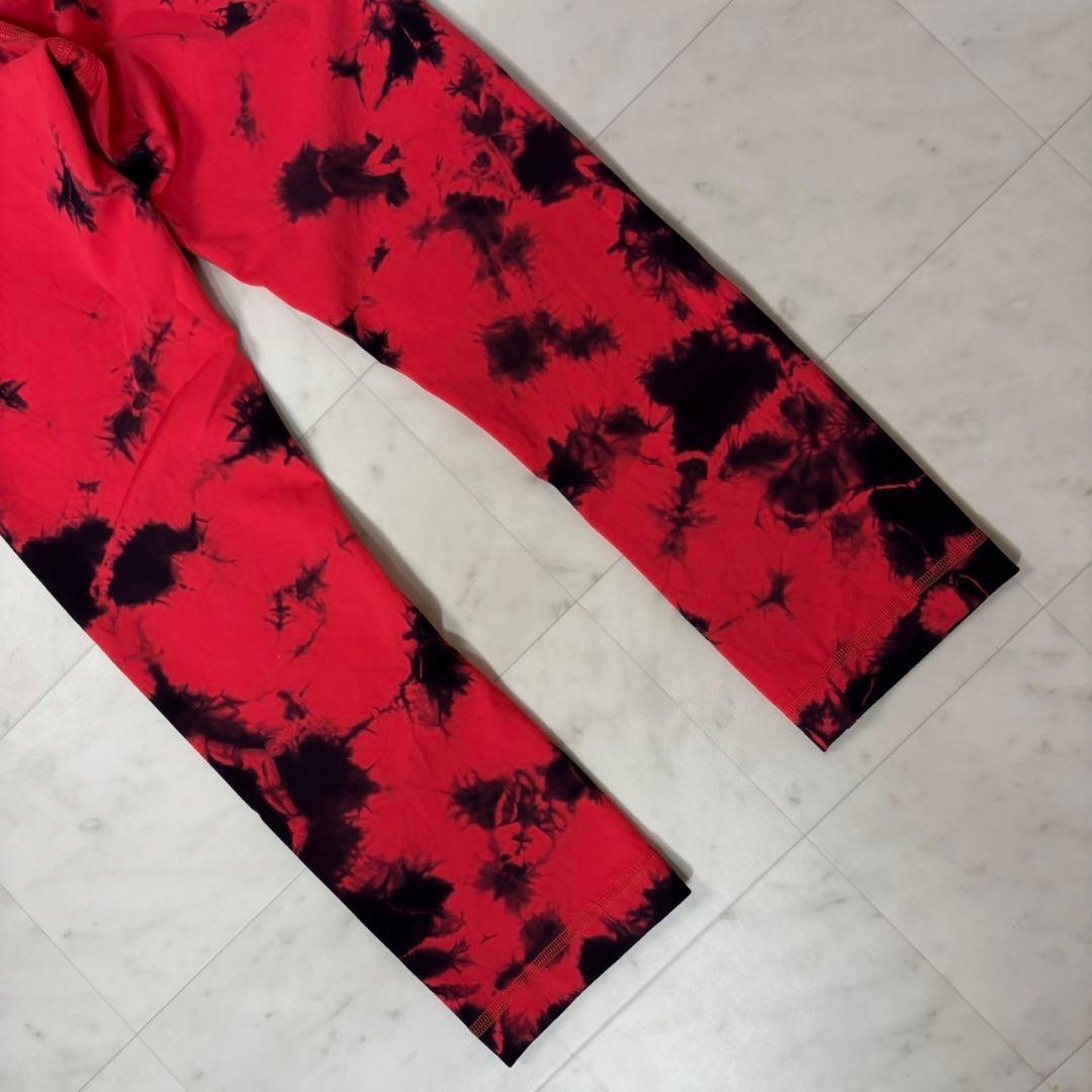 ルルレモン lululemon 4 High-Rise Tight 25 赤黒
