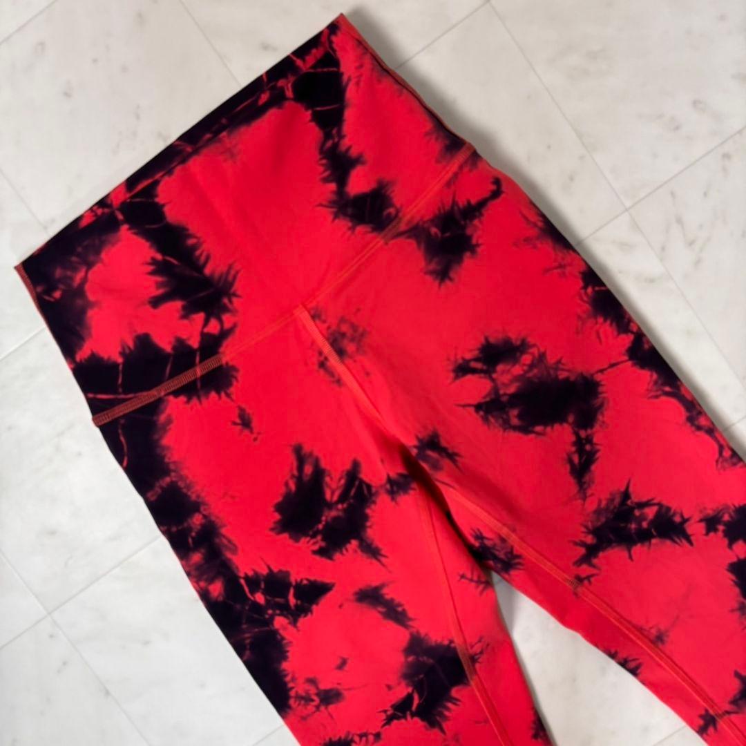 ルルレモン lululemon 4 High-Rise Tight 25 赤黒