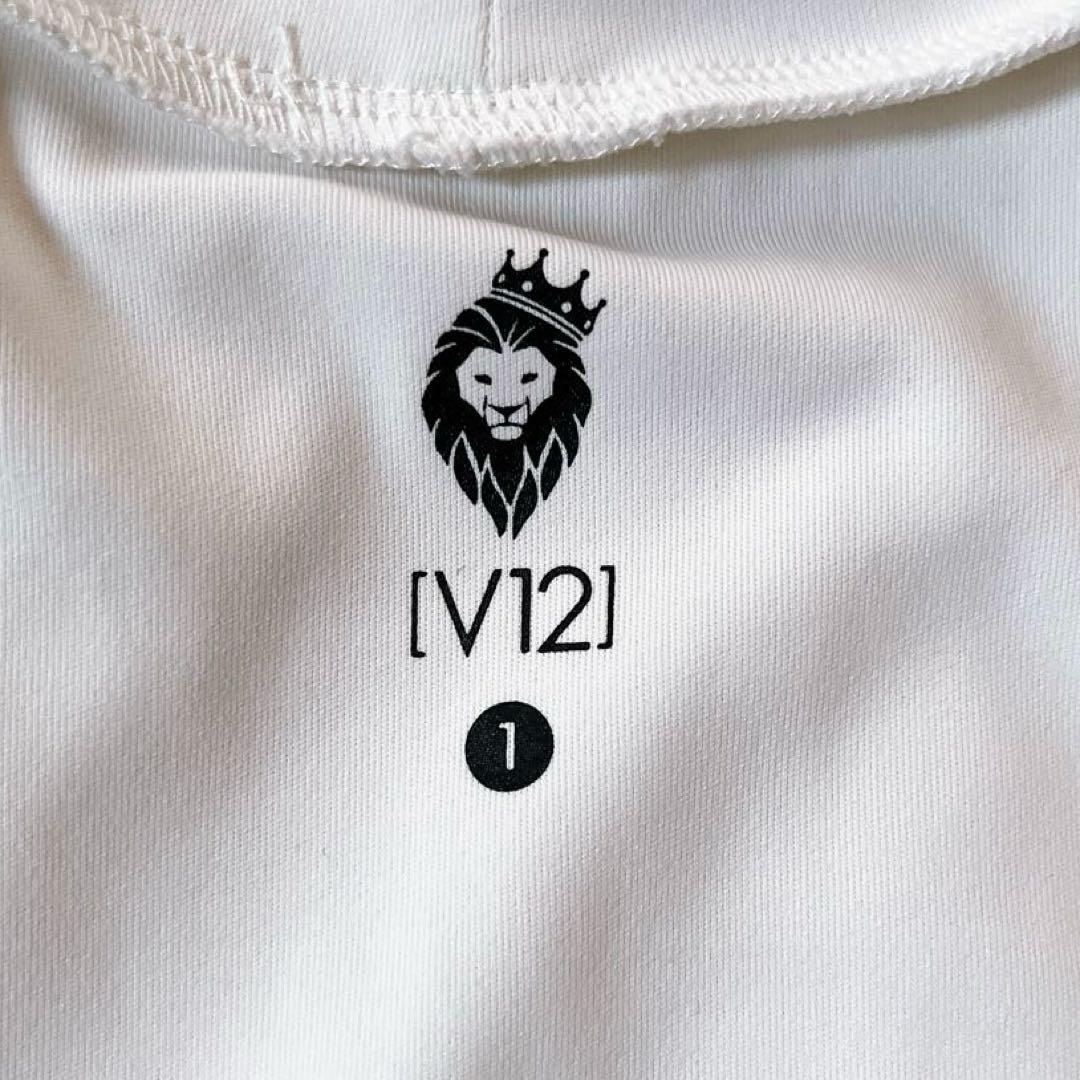 V12 ヴィトゥエルヴ✨23SS サイドテープ モックネック シャツ ゴルフ