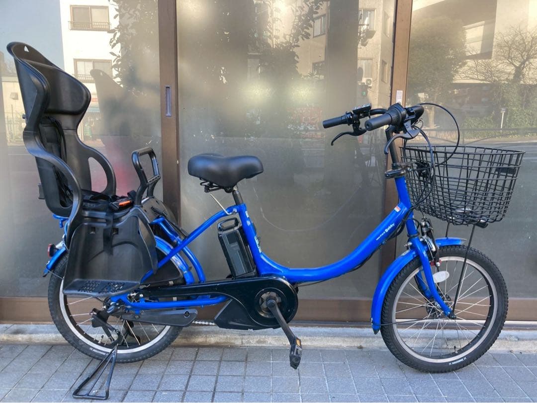 中古電動自転車　ヤマハ pas babby 20インチ ブルー 横浜　№3737