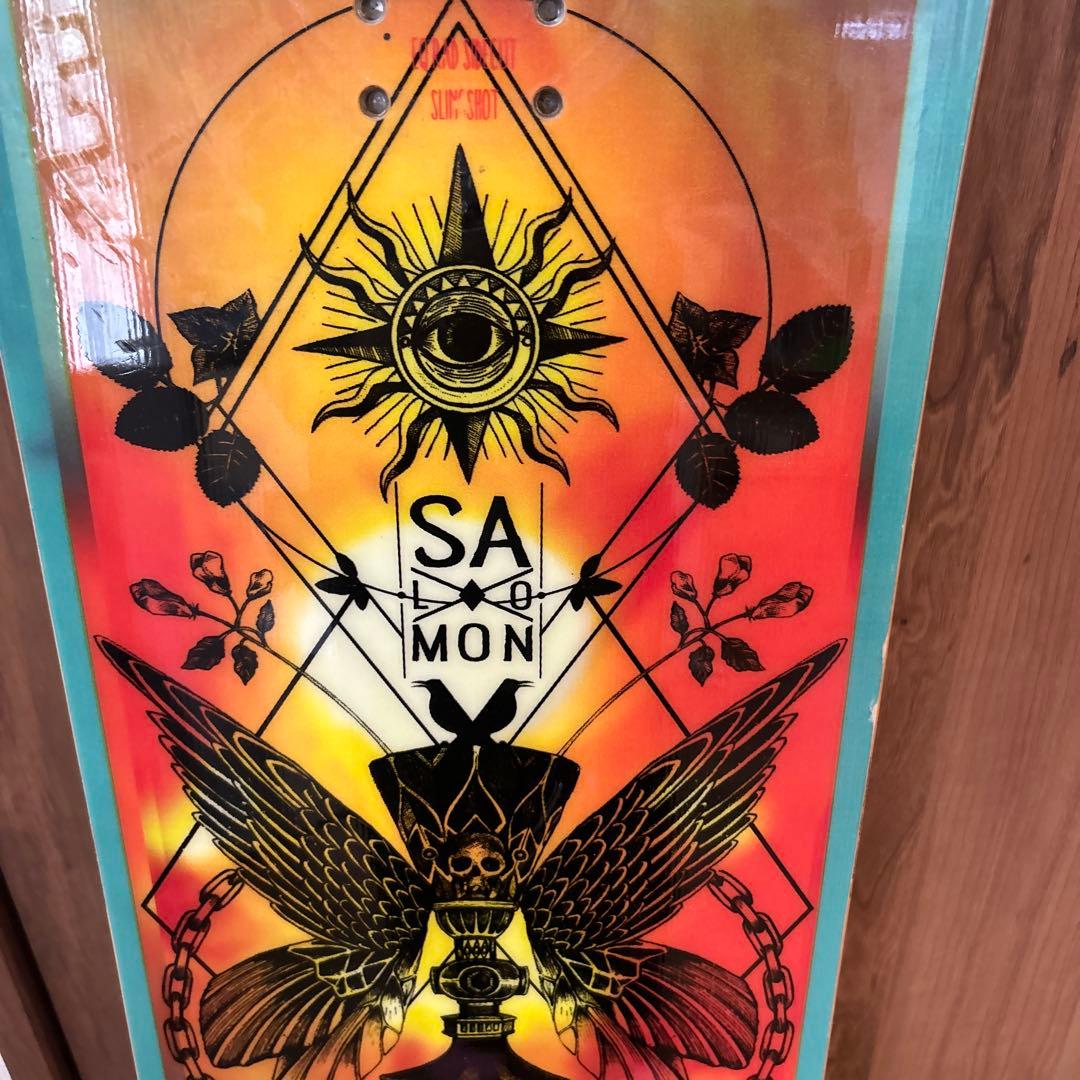 中古品SALOMON スノーボード グラデーションデザイン