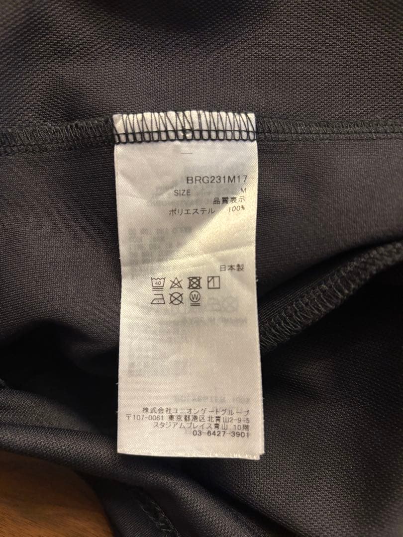 ブリーフィング ゴルフ　クルーネックシャツ　モックネック　M 半袖