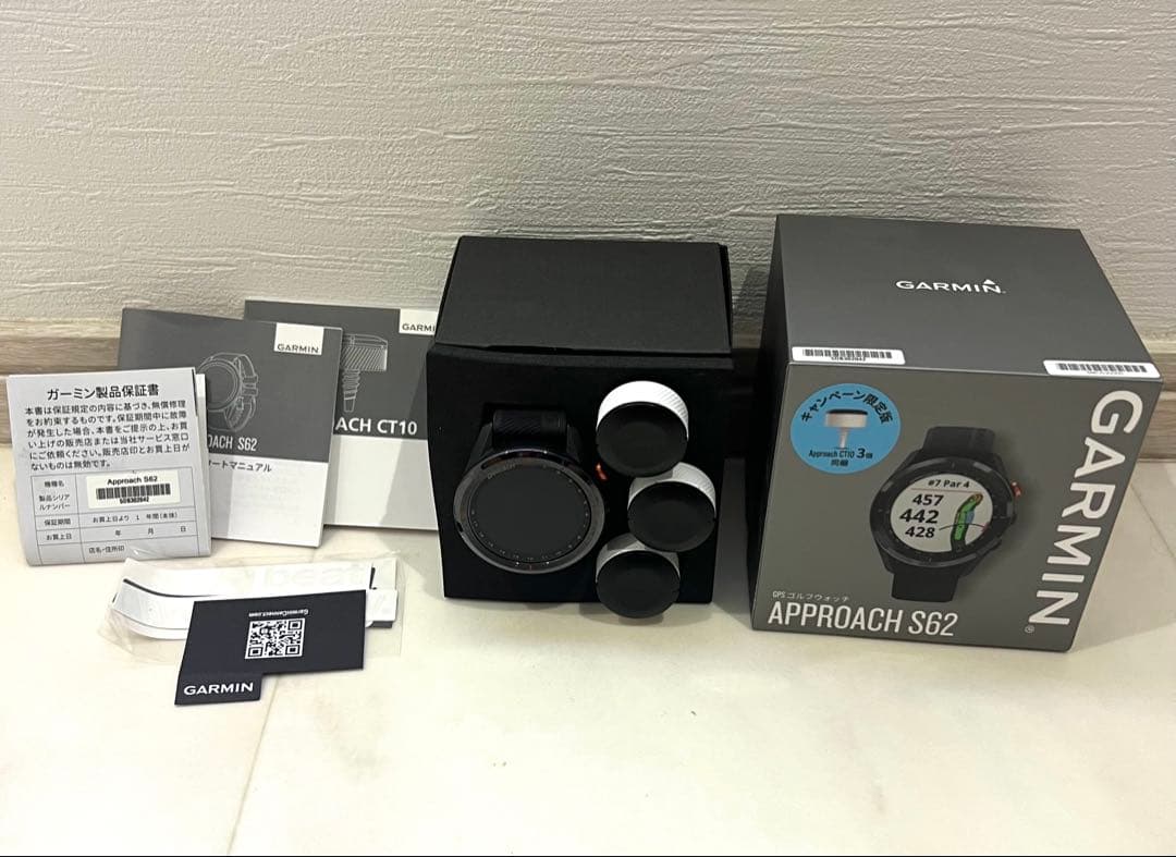 美品　Garmin APPROACH S62 高精度ゴルフGPSナビ