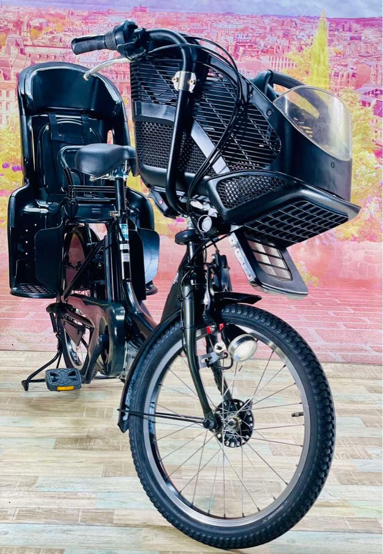 K2156 電動自転車ヤマハ子供乗せ 20インチ 8.9Ah ブラック