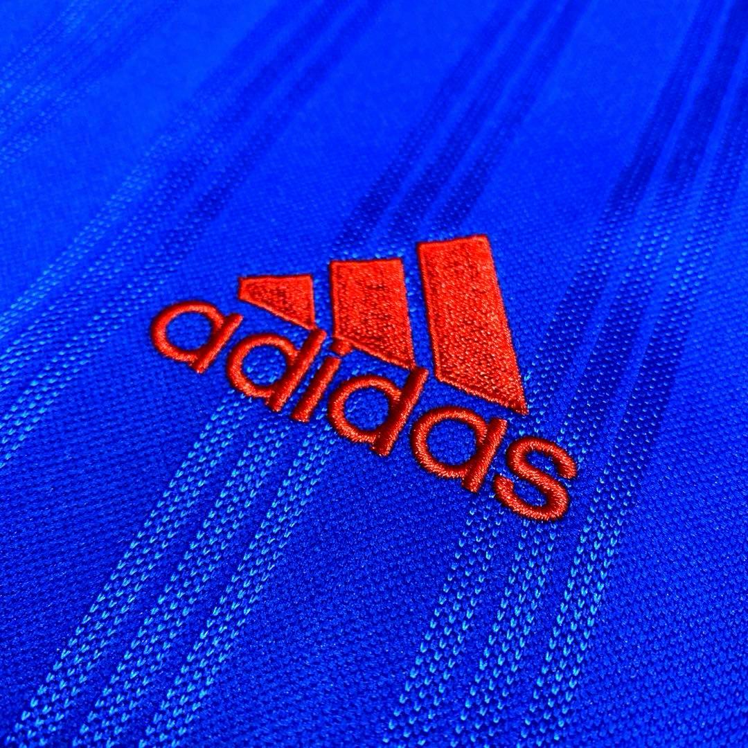 【タグ付・未使用】00s adidas トラックジャケット/ジャージ 青×赤 S
